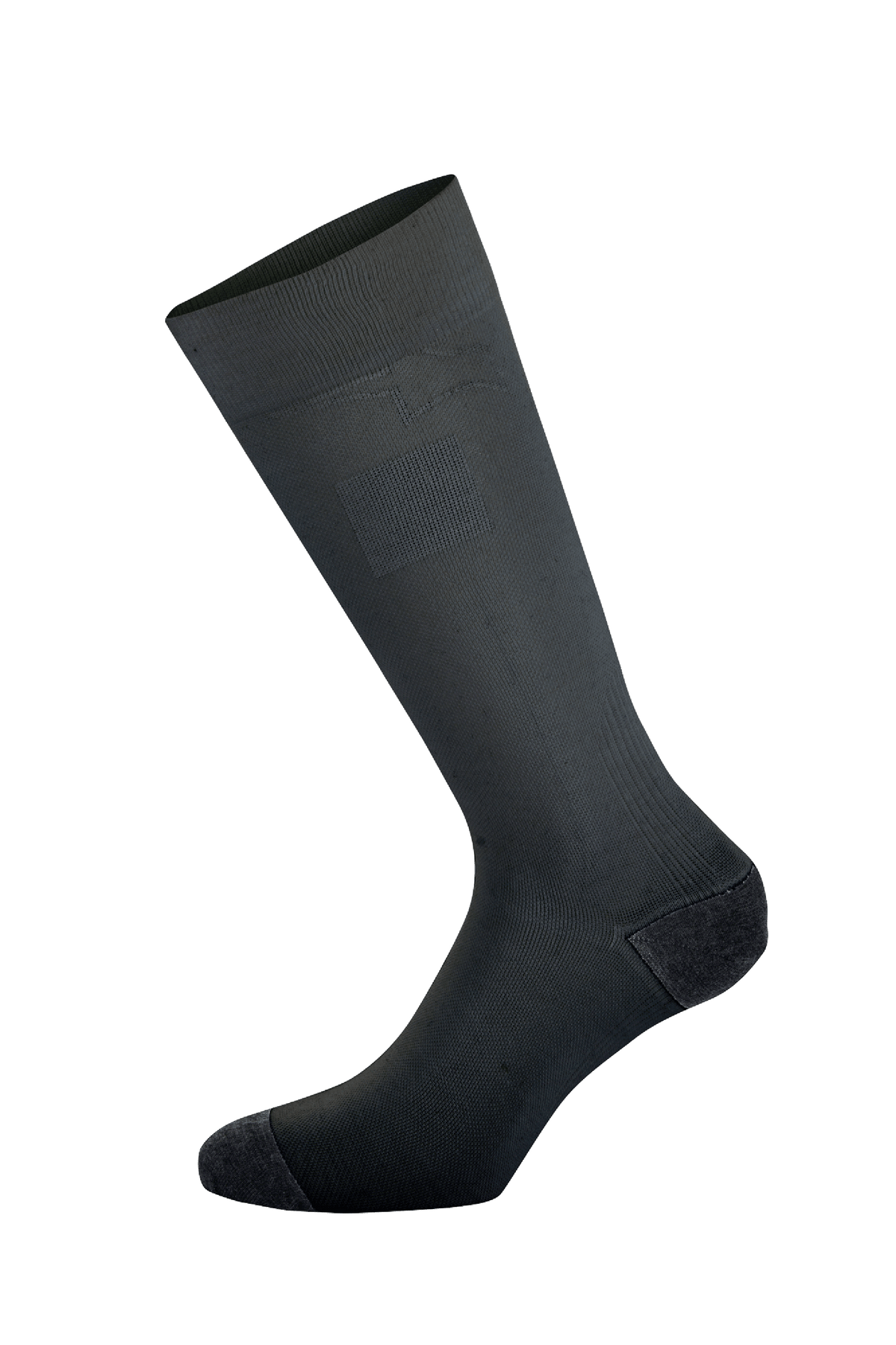 Calzini Alpinestars ZX V4, calzini da auto racing neri, costruzione tecnica senza cuciture, lunghezza al polpaccio con zone di compressione a coste e tallone e punta rinforzati, materiale aramidico ignifugo per motorsport