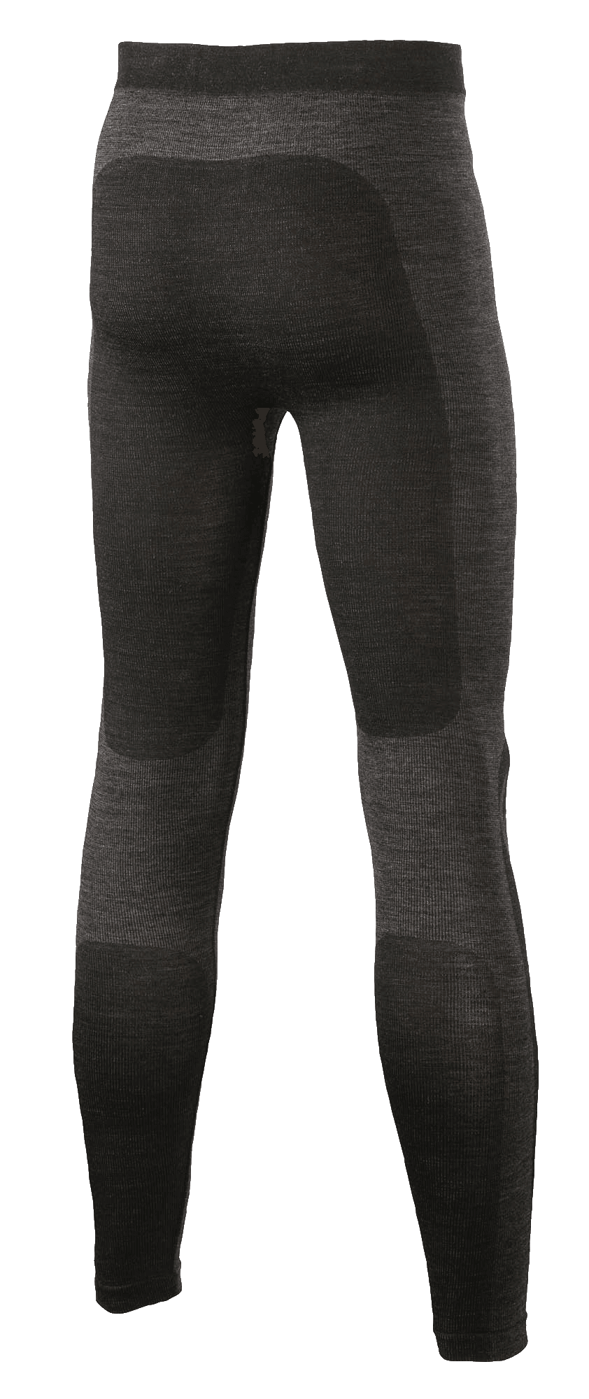 Alpinestars ZX Evo V2 Bottom, pantaloni intimo tecnico racing, nero e grigio, vista posteriore che mostra la costruzione in maglia tecnica senza cuciture con pannelli più scuri sulla seduta e sui polpacci, intimo ignifugo per motorsport