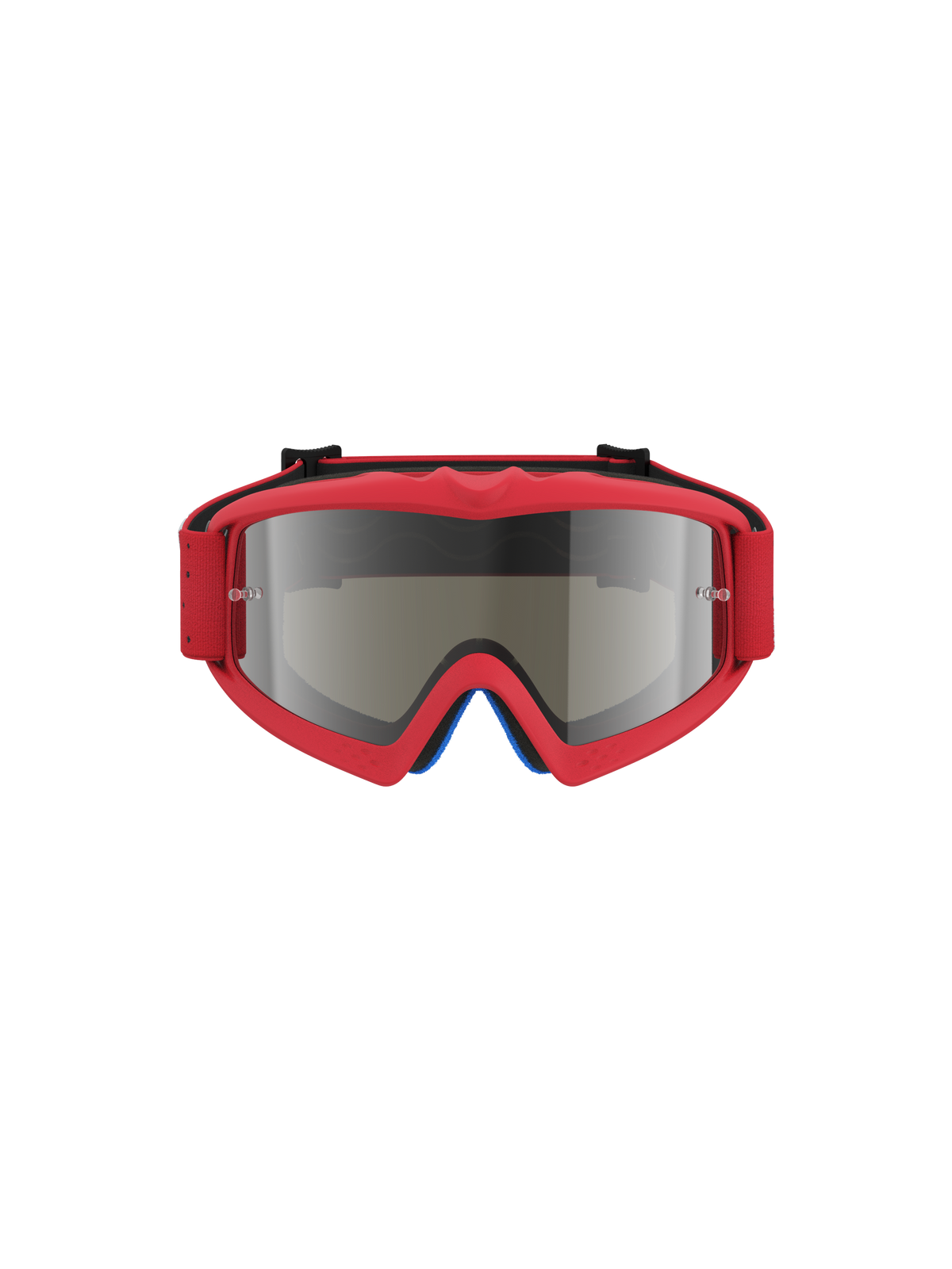 Alpinestars Maschere Vision Vesta Ragazzo, maschere da motocross rosso fluo con lente specchiata argento e supporti tear-off, protezione off-road per giovani piloti.