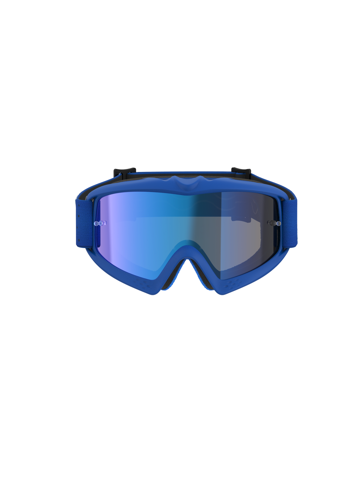 Alpinestars Maschere Vision Vesta Ragazzo, maschere da motocross blu per ragazzo con lenti specchiate antiappannamento.