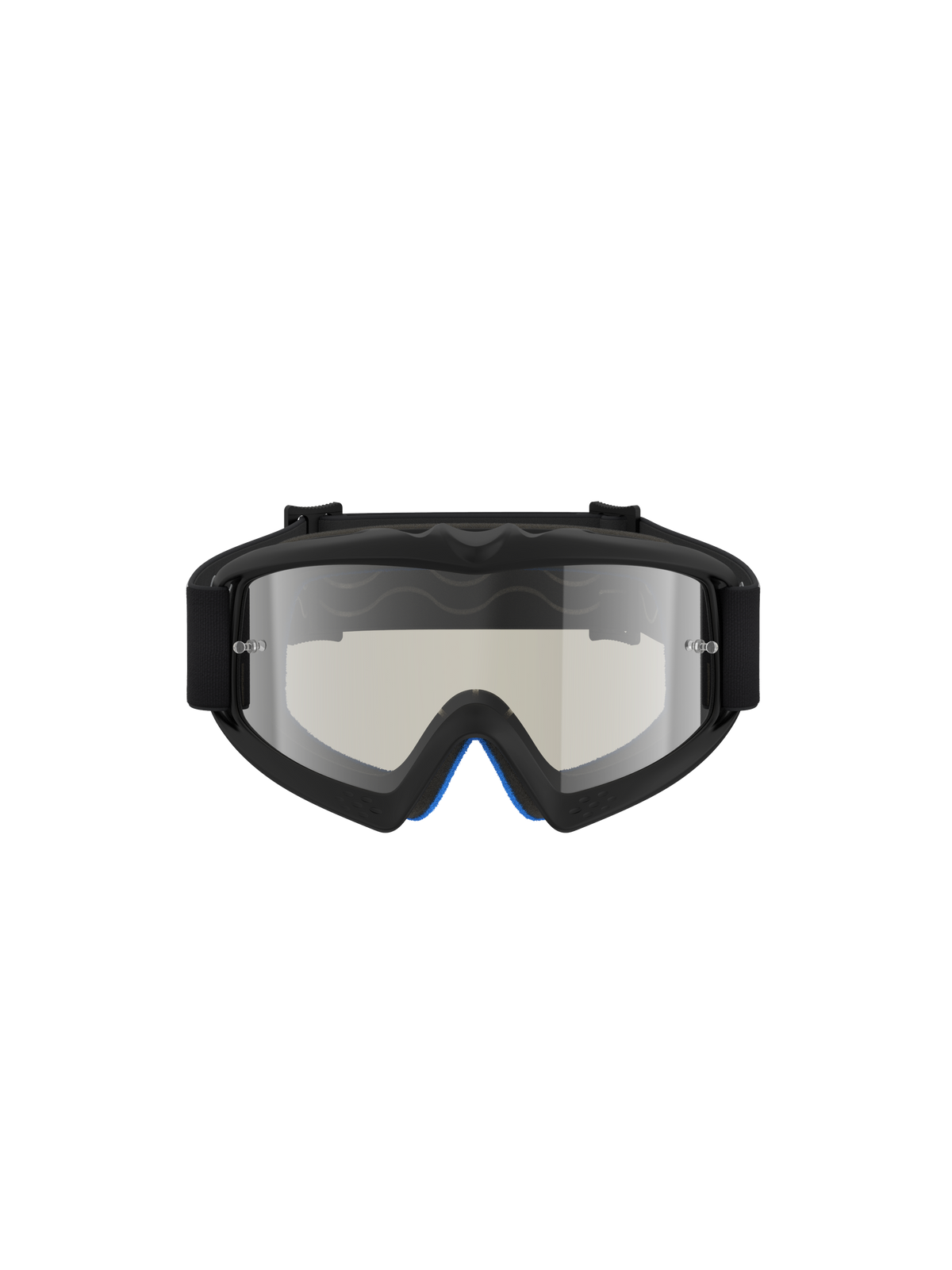 Alpinestars Maschere Vision Atrox Ragazzo, maschere da motocross, nero e argento, lente specchiata argentata