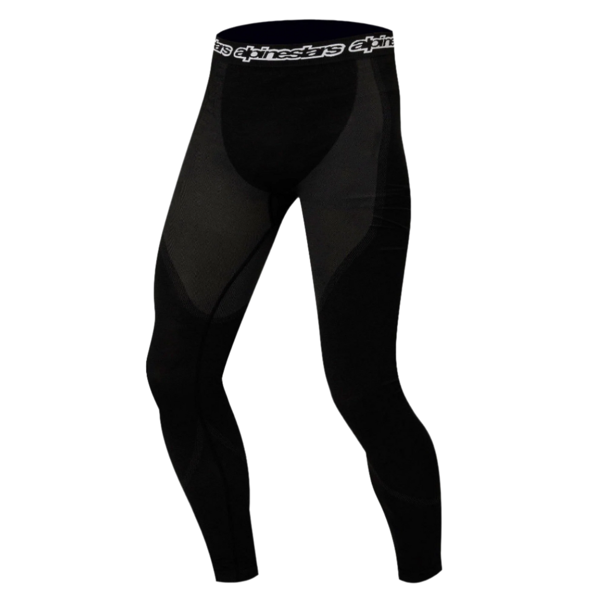 Alpinestars KX Bottom, pantaloni intimo tecnico, nero, con pannelli sagomati traspiranti e fascia elastica in vita logata, progettati per le prestazioni sotto le tute da gara
