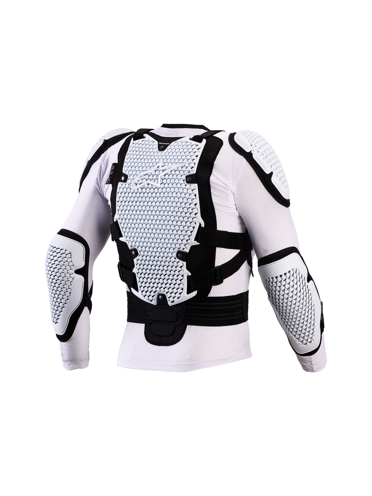 Alpinestars Giacca Protettiva Bionic Action V3, bianco e nero, protezione motocross uomo, tecnologia A-Morph, certificata CE.