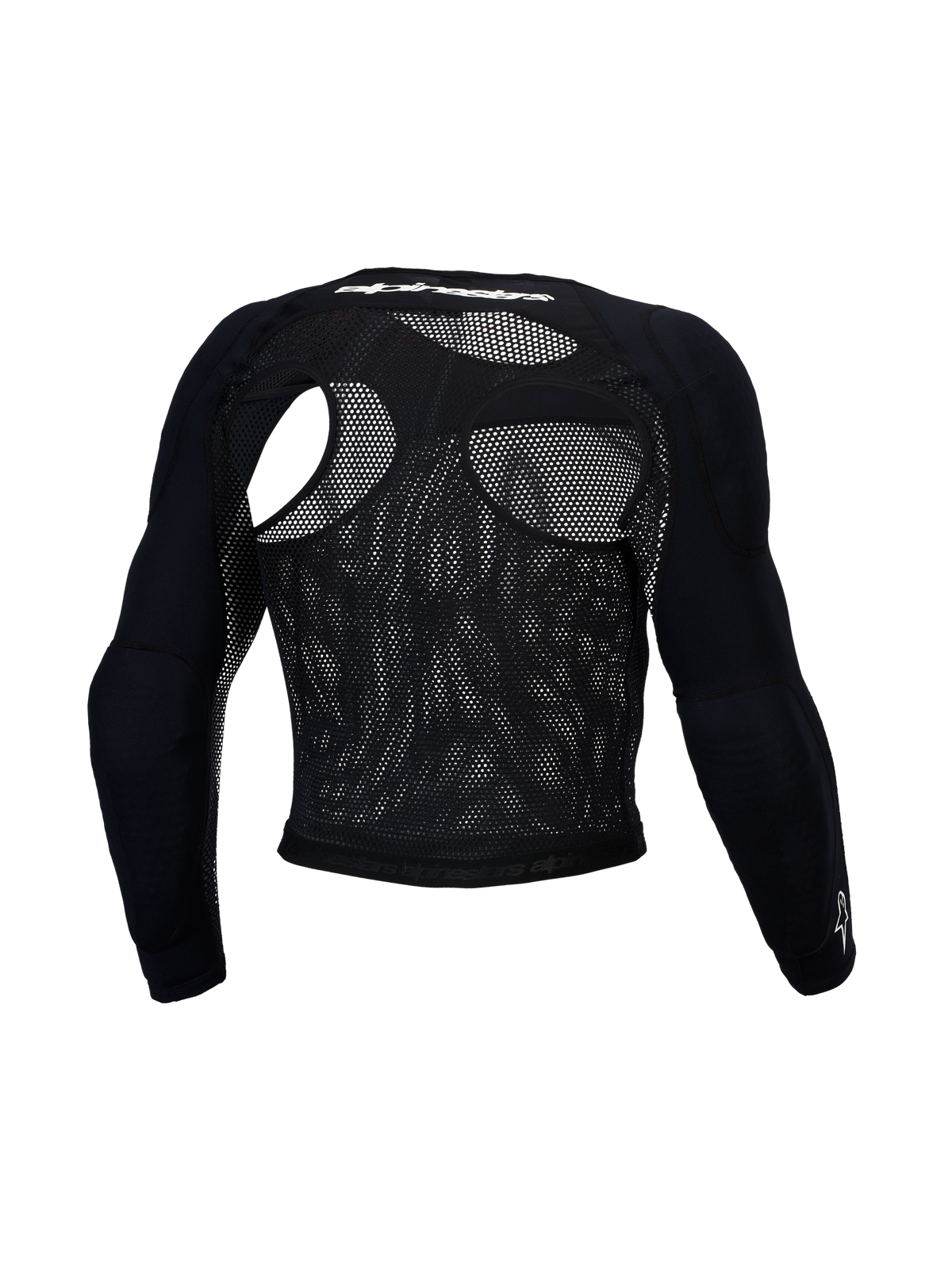 Alpinestars Top Protettivo Bionic Race, maglia protettiva da motocross da uomo, nero, rete traspirante con protezioni A-Morph certificate CE Livello 1, vista posteriore