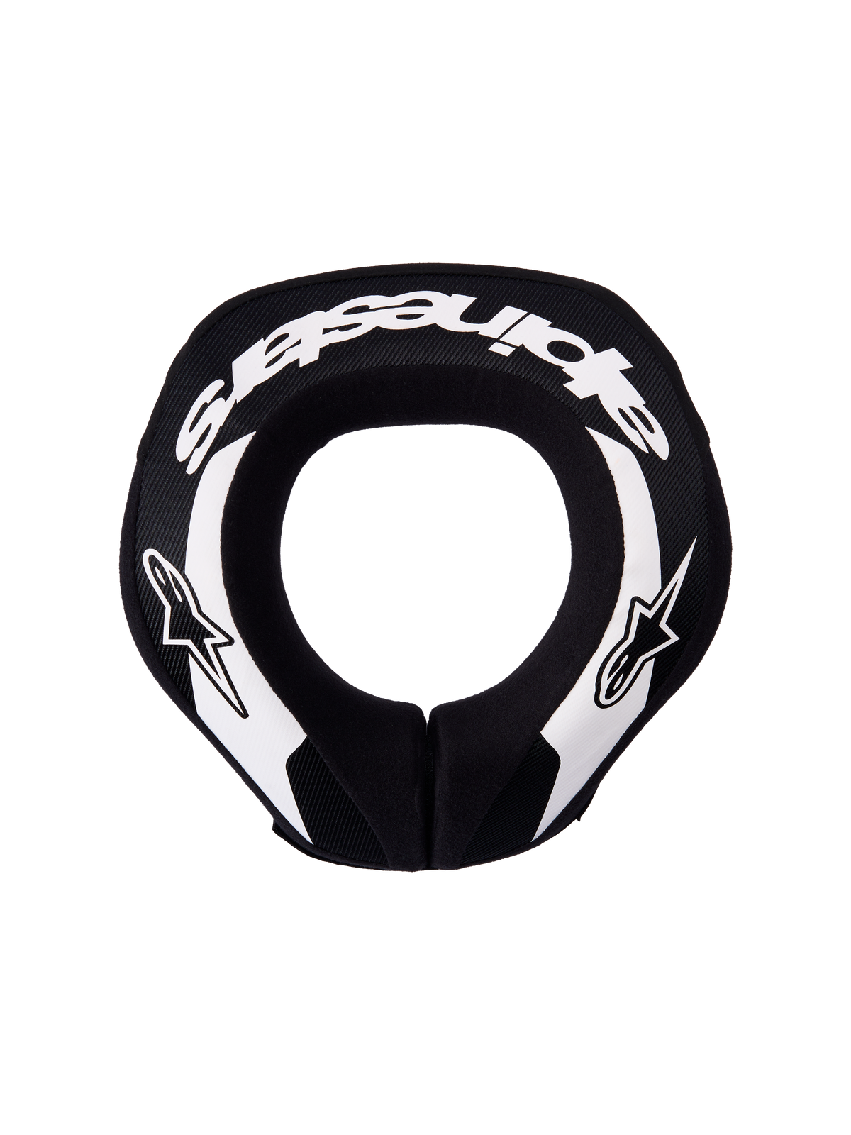 Alpinestars Collare Sequence Ragazzo, protezione collo motocross e MTB, nero e bianco, schiuma ergonomica a doppia densità.