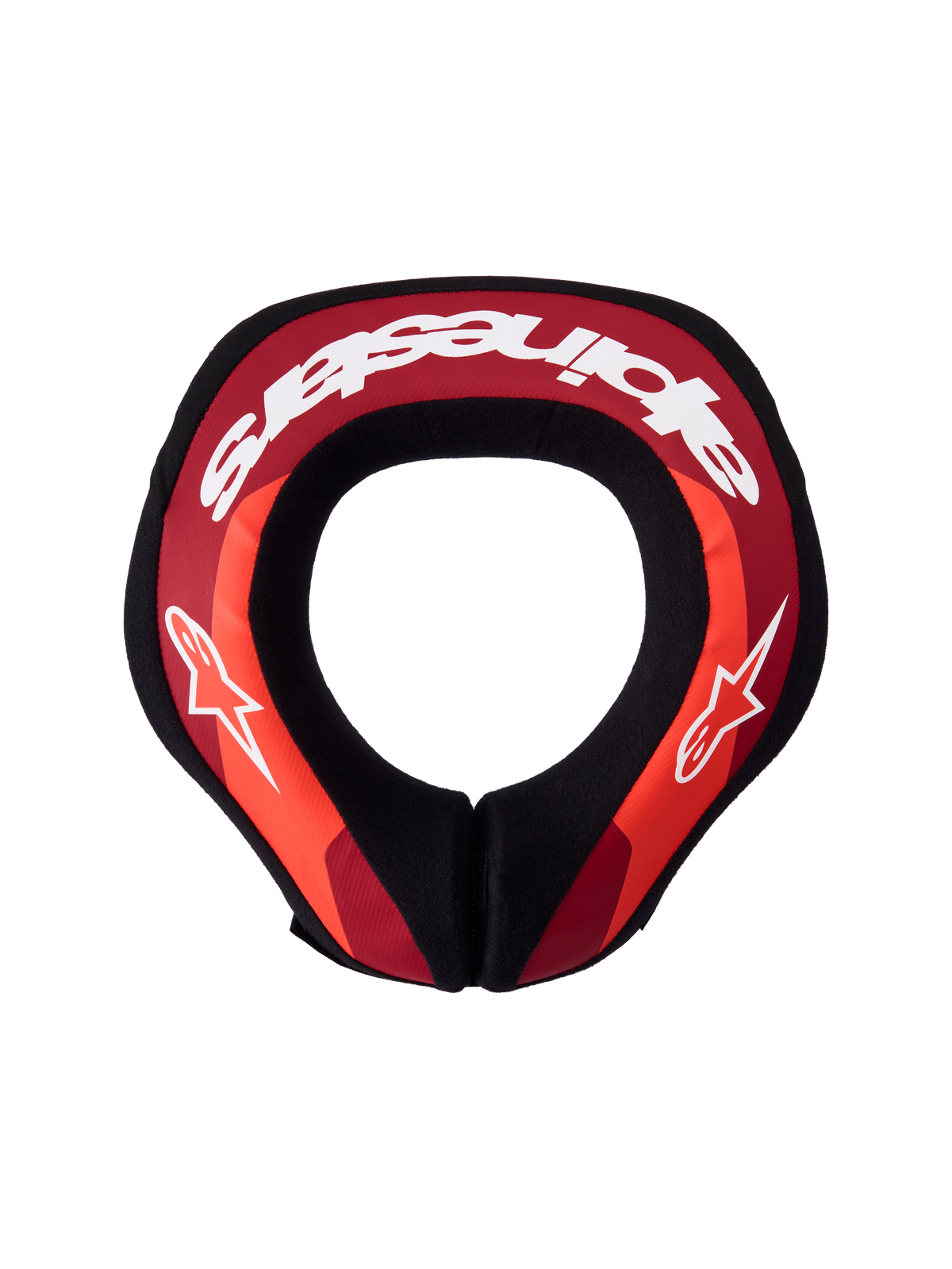Alpinestars collare Sequence ragazzo, protezione per motocross e fuoristrada, rosso e bianco, nucleo a doppia densità.
