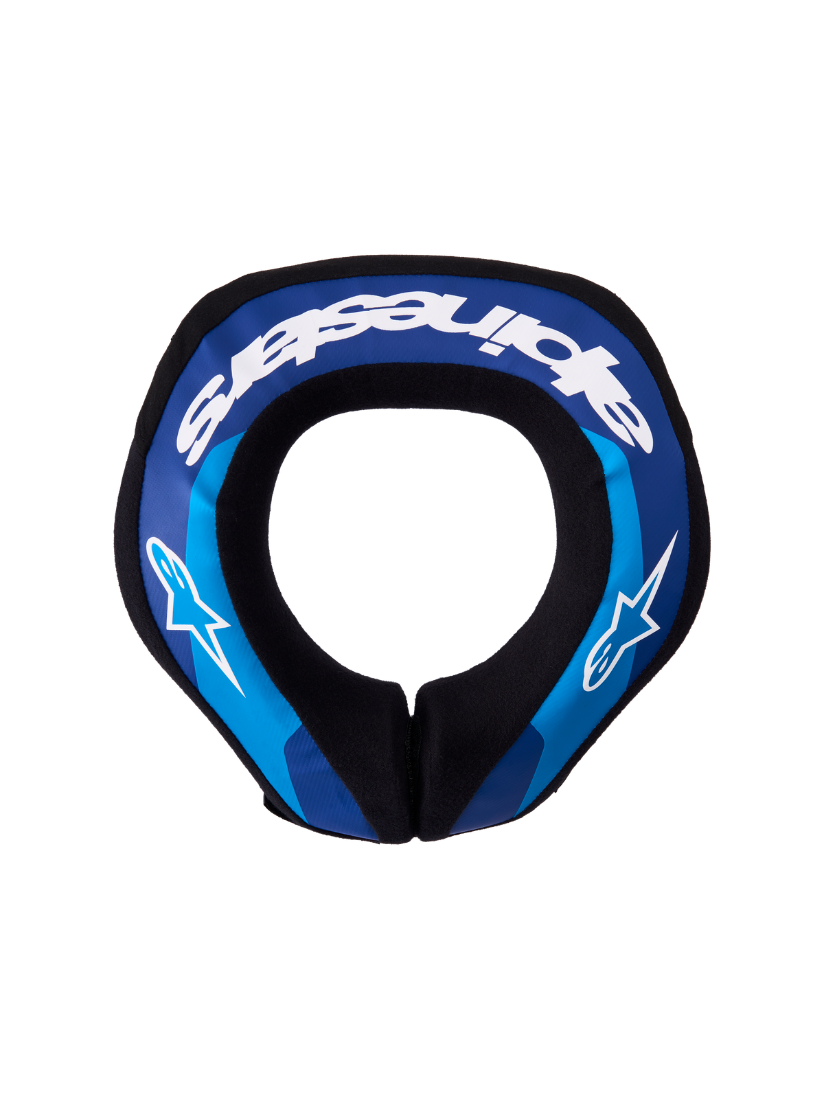 Alpinestars Collare Sequence Ragazzo, protezione collo per motocross e karting, blu e bianco, design ergonomico con imbottitura a doppia densità per giovani piloti.