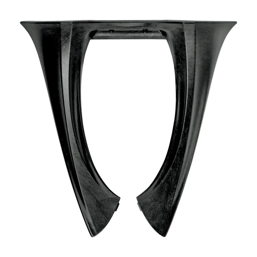 Alpinestars Collare BNS Tech Carbon, collare da motocross e off-road unisex, nero, in composto avanzato di polimeri al carbonio, vista dall'alto che mostra il design ergonomico del telaio per una protezione dagli impatti ultra-leggera.