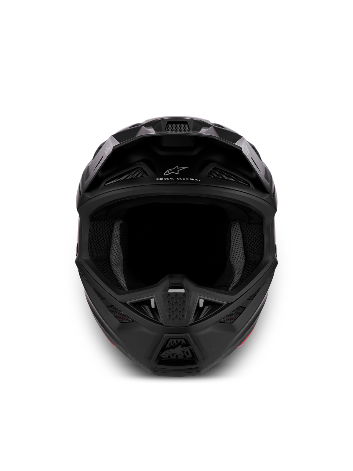 Alpinestars Casco S-M7 Solid ECE06, casco da motocross nero opaco, design aerodinamico con ventilazione, certificato ECE 22.06