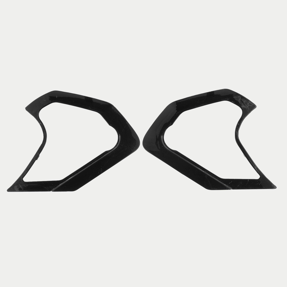 Alpinestars Supertech R10 Shield Mechanism Cover, accessorio per casco, nero lucido, coppia di coperture angolari in plastica per il meccanismo della visiera, finitura lucida, ricambio ufficiale per caschi S-R10