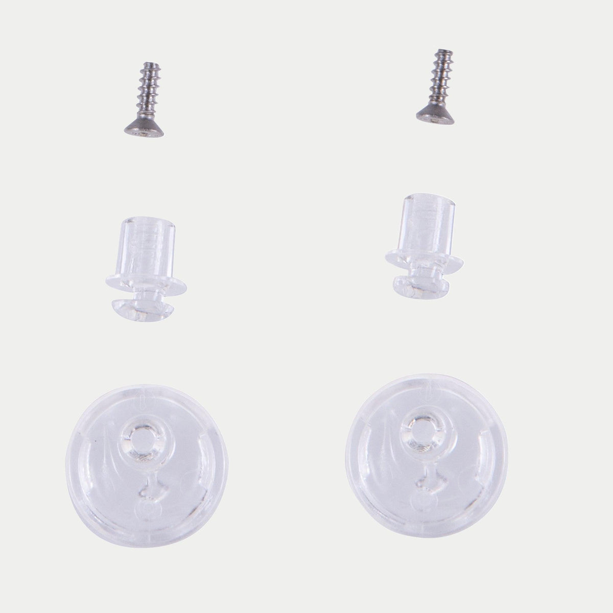 Alpinestars Pinlock Tear Off Pins Set, accessori trasparenti per casco, set di ricambio con perni trasparenti, viti e basi rotonde per visiere Supertech R10, ricambi ufficiali Alpinestars
