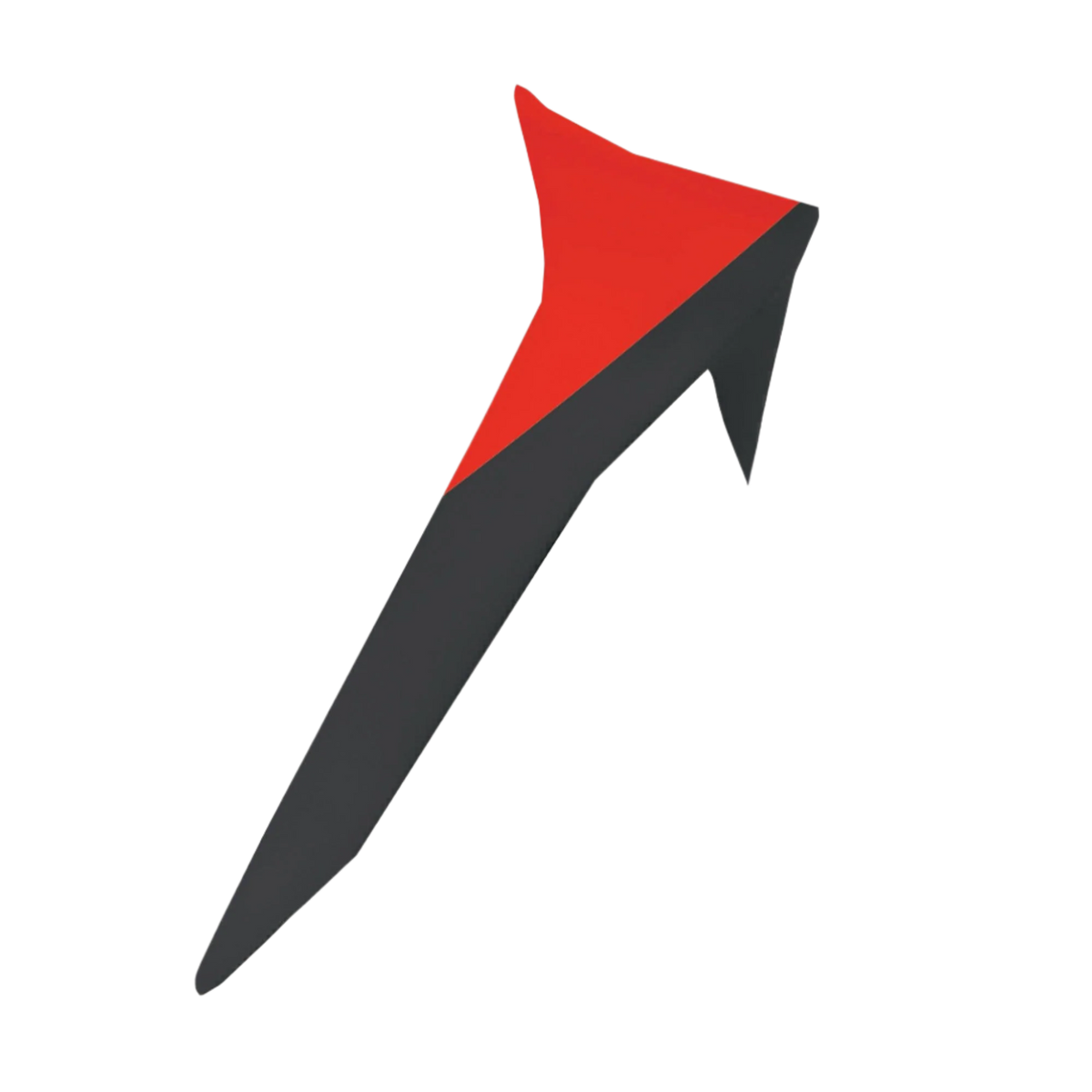 Alpinestars Supertech R10 Element Standard Spoiler, accessorio per casco da moto, nero e rosso acceso, design aerodinamico elegante con profilo ad aletta appuntita
