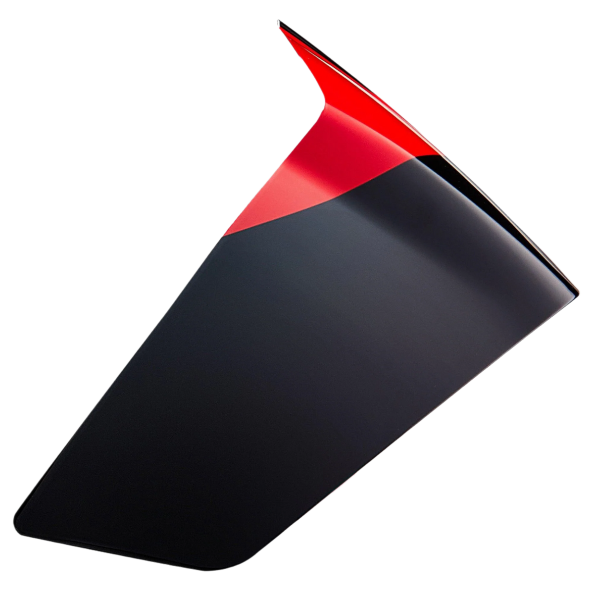 Alpinestars Supertech R10 Element Race Spoiler, accessorio per casco, nero lucido e rosso acceso, componente di ricambio aerodinamico per caschi S-R10, profilo aerodinamico e appuntito
