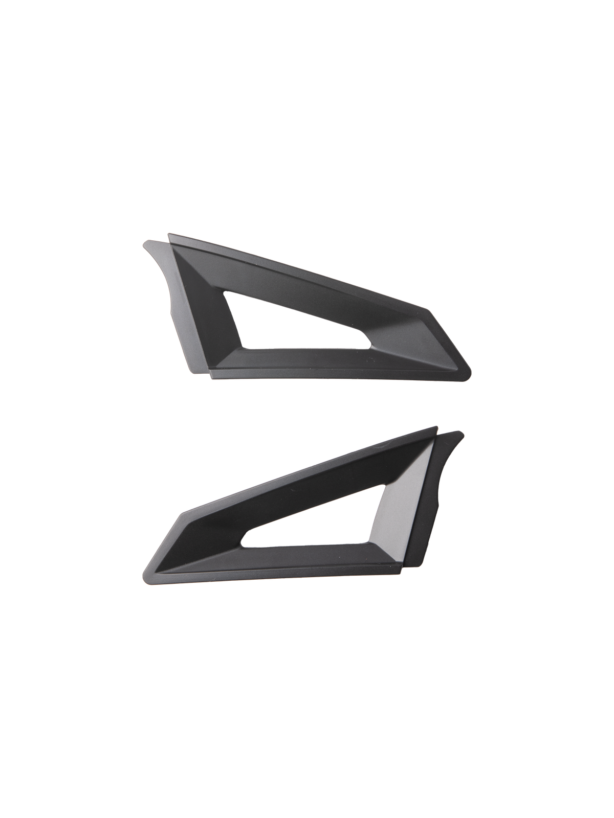 Alpinestars S-M3 Top Vent Sides, nero, coppia di componenti di ricambio per la ventilazione del casco, design geometrico con aperture triangolari, finitura opaca, costruzione in plastica per caschi da motocross