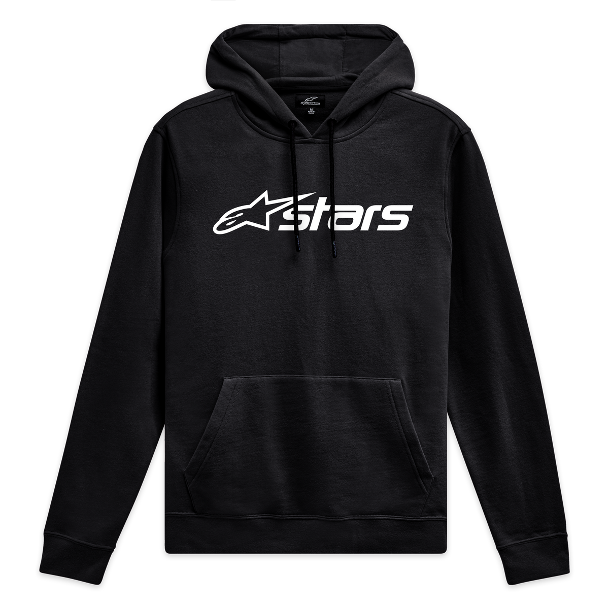 Alpinestars Felpa Con Cappuccio Blaze V3, felpa con cappuccio nera con stampa logo Blaze 2.0 bianco sul petto, sportswear casual