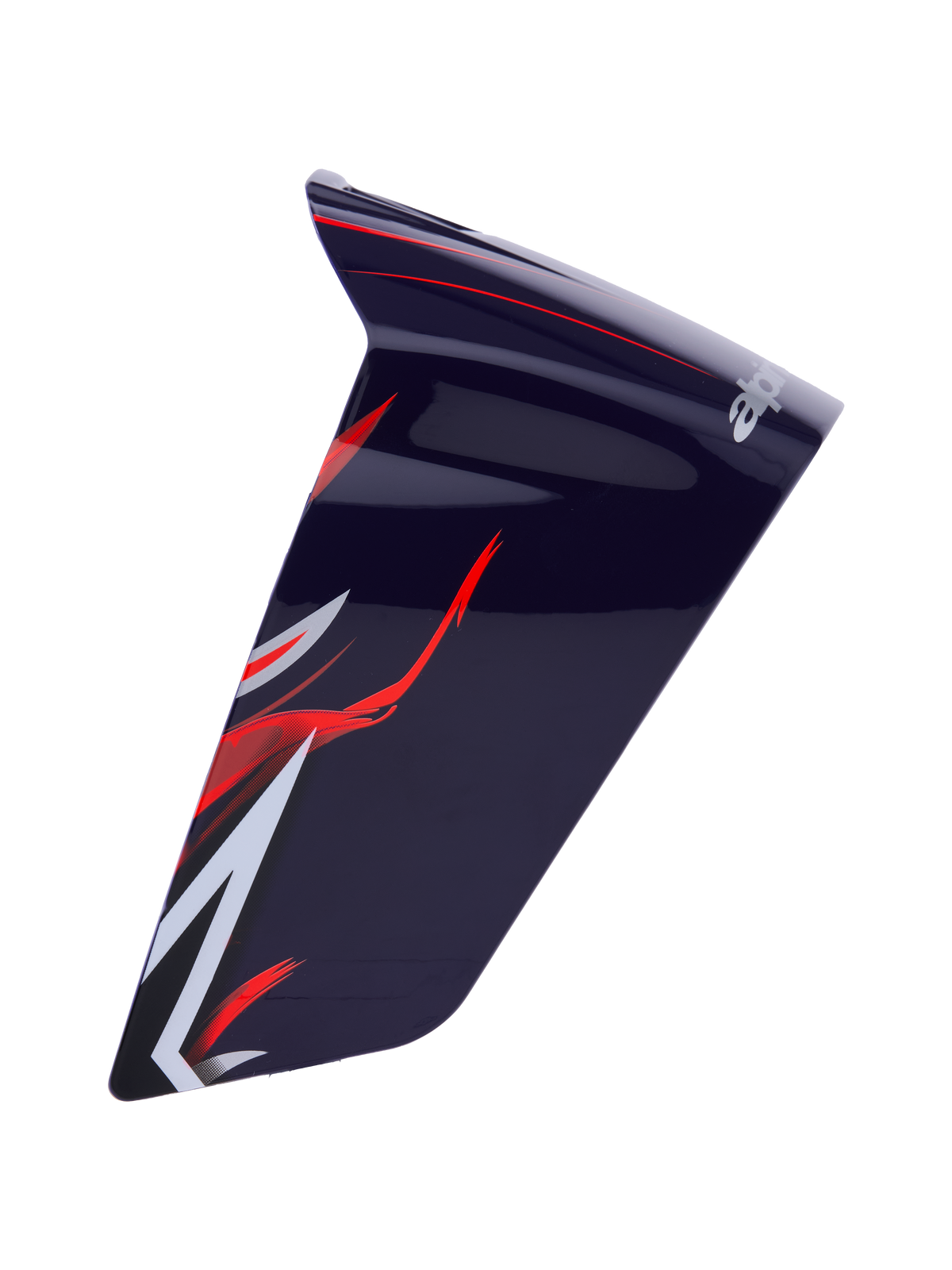 Alpinestars Supertech R10 Flyte Race Spoiler, accessorio aerodinamico per casco da moto, viola rosso lucido con grafiche rosse e bianche, finitura lucida, design profilato e curvo