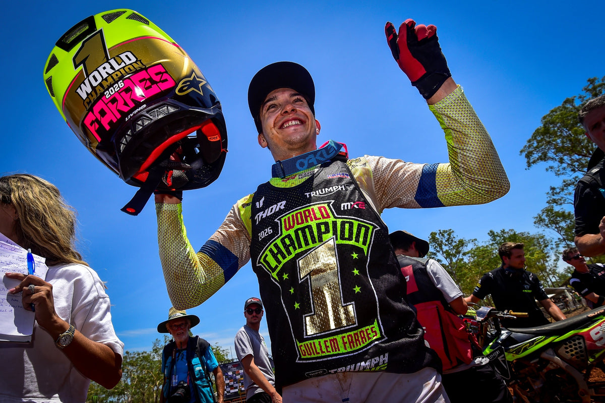 GUILLEM FARRES CROWNED THE 2026 MX2 WORLD CHAMPION IN DARWIN, AUSTRALIA