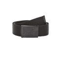 Cintura Alpinestars Ageless Web, cintura in tessuto nero, fibbia metallica a clip con logo stella inciso, punta metallica con logo, accessorio casual e sportivo resistente