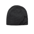 Alpinestars Corp Shift Beanie, berretto in maglia, grigio scuro melangiato e nero, con un grande logo Alpinestars jacquard nero sul lato, lavorazione a maglia jersey, copricapo invernale casual ispirato al motorsport