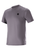 Alpinestars Dot Tech Tee - Manica Corta, Grigio Sparrow, t-shirt tecnica, piccolo logo circolare nero sul petto, tessuto traspirante DriRelease, abbigliamento casual per mountain bike e off-road