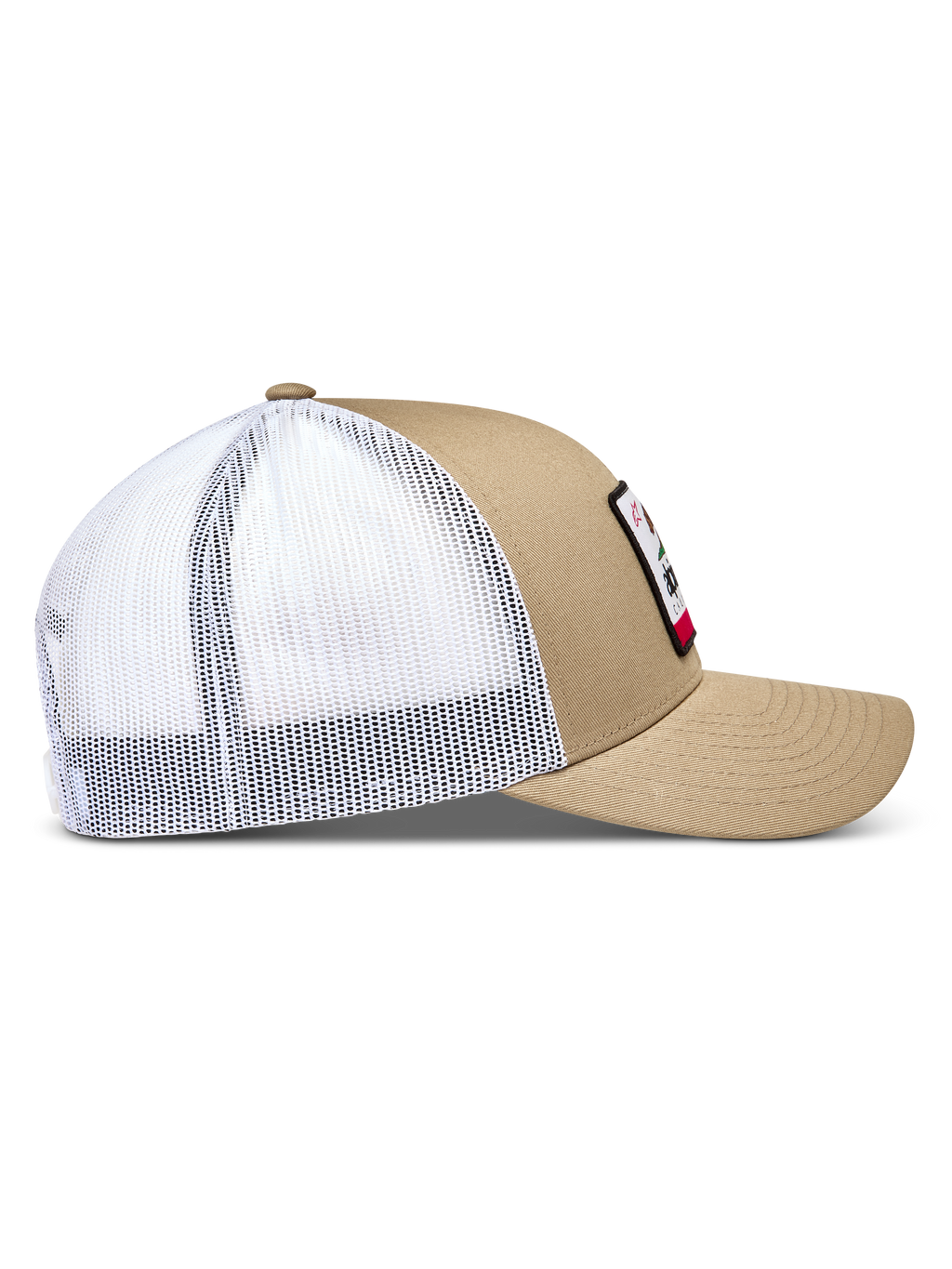 Alpinestars Cali 2.0 Cappello, cappello con visiera curva e corona strutturata, sabbia e bianco, retro in rete.