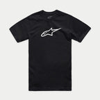 Alpinestars Ageless 2.0 CSF Tee, maglietta a maniche corte, nero con logo Ageless bianco, abbigliamento sportivo casual motorsport