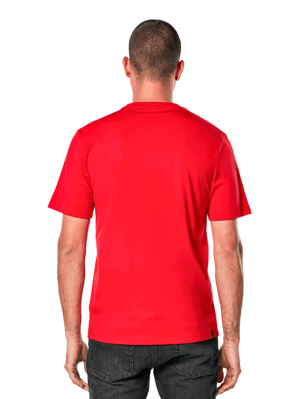 Alpinestars Ageless 2.0 CSF Tee, maglietta a maniche corte, vista posteriore, rosso, abbigliamento sportivo casual ispirato al motorsport