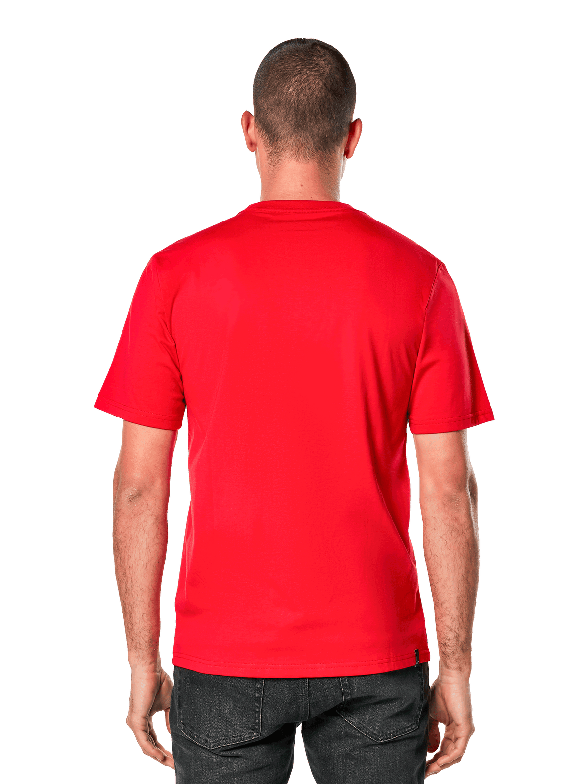 Alpinestars Ageless 2.0 CSF Tee, maglietta a maniche corte, vista posteriore, rosso, abbigliamento sportivo casual ispirato al motorsport