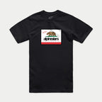 Alpinestars Cali 2.0 CSF Tee, maglietta a maniche corte, nero, grafica ispirata alla California con un orso grizzly e logo Alpinestars, abbigliamento sportivo casual motorsport