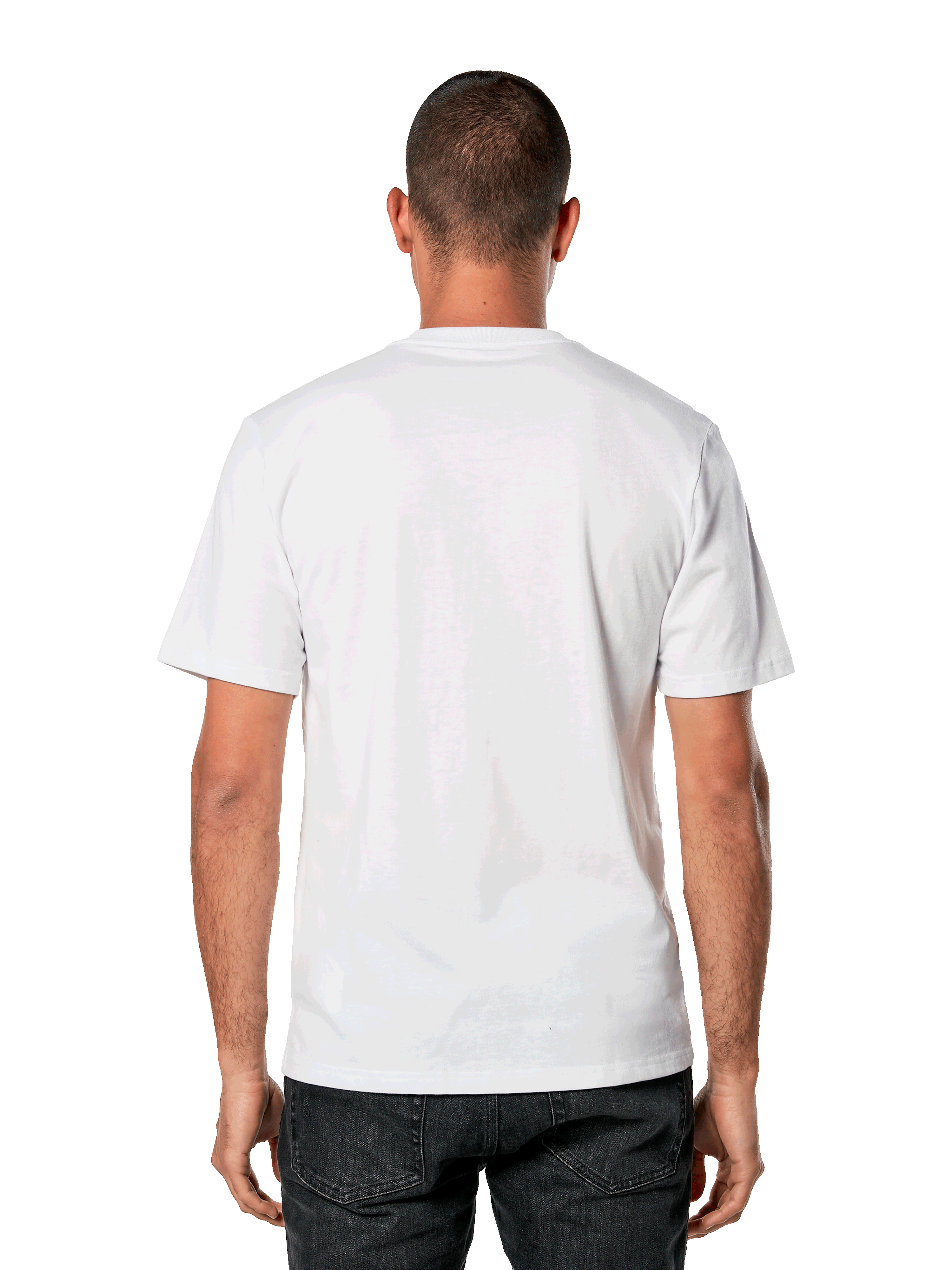 Alpinestars Galun CSF Tee, t-shirt a maniche corte, bianco, vista posteriore semplice, abbigliamento sportivo casual streetwear