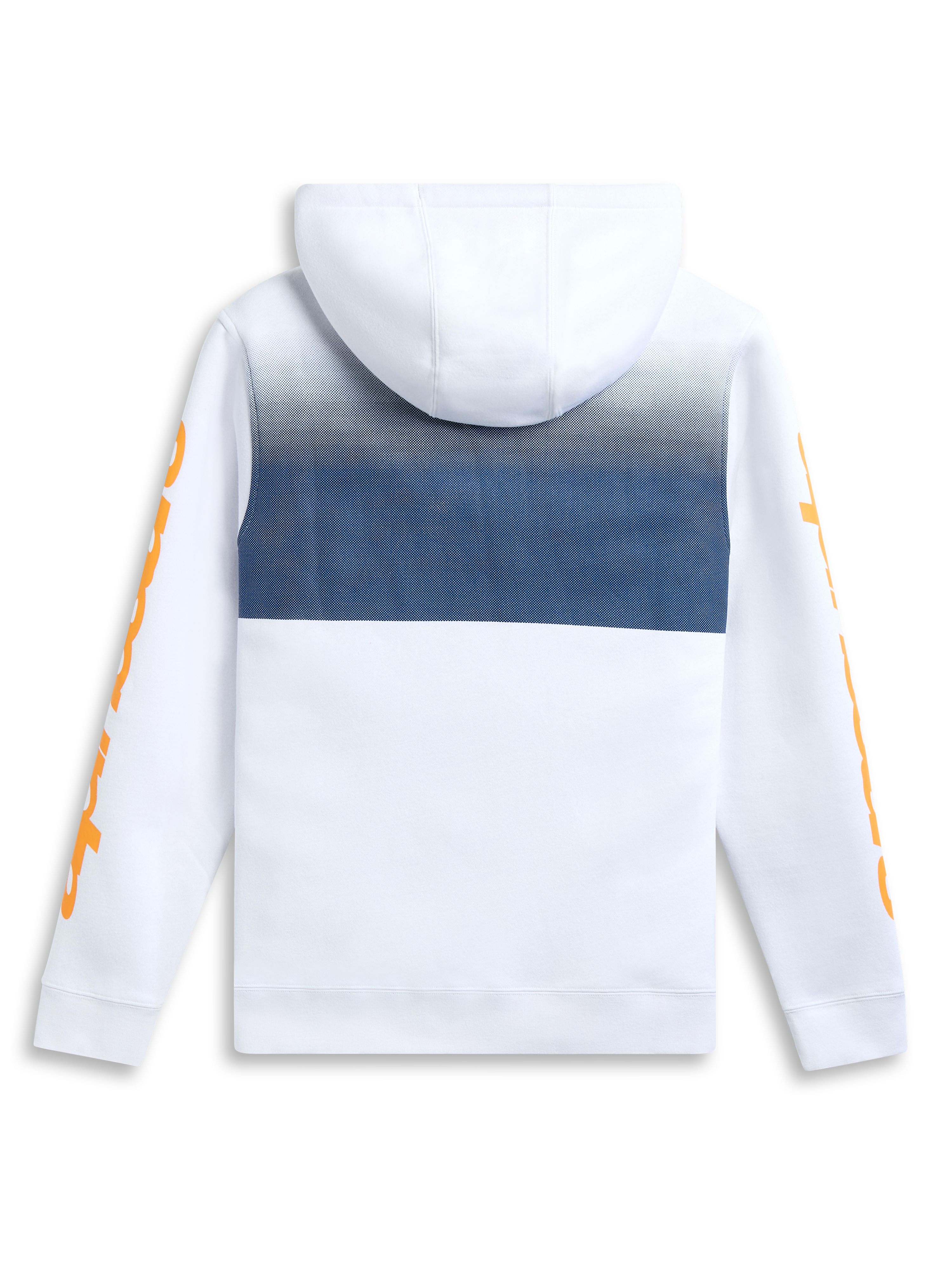 Alpinestars Felpa Con Cappuccio Specter, felpa con cappuccio in pile bianca con stampa sfumata e cappuccio, vista posteriore