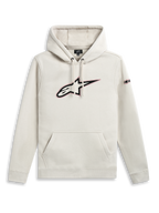 Alpinestars Felpa Con Cappuccio Insignia, felpa casual color off white con tasca a marsupio e logo sul petto