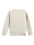 Alpinestars Felpa Positive Crew, felpa sportswear off white, vista posteriore che mostra il design pulito in misto cotone con branding discreto