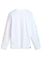 Alpinestars T-Shirt Ayess Csf, maglietta a maniche lunghe bianca con grafiche stampate sulle maniche, vista posteriore