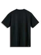 Alpinestars Semicircle CSF Tee, t-shirt a maniche corte, nero, vista posteriore con tessuto a tinta unita e piccola etichetta del marchio sull'orlo inferiore, streetwear casual da motorsport