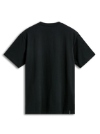 Alpinestars T-Shirt Dot Carbon Csf, maglietta a maniche corte nera, vista posteriore con etichettatura esterna, sportswear casual