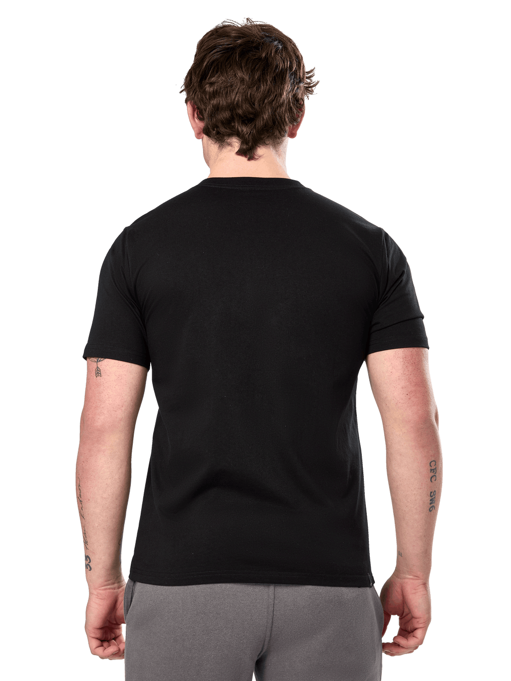Alpinestars Prevail CSF Tee, t-shirt a maniche corte, nero, vista posteriore con design semplice, streetwear casual ispirato al motorsport