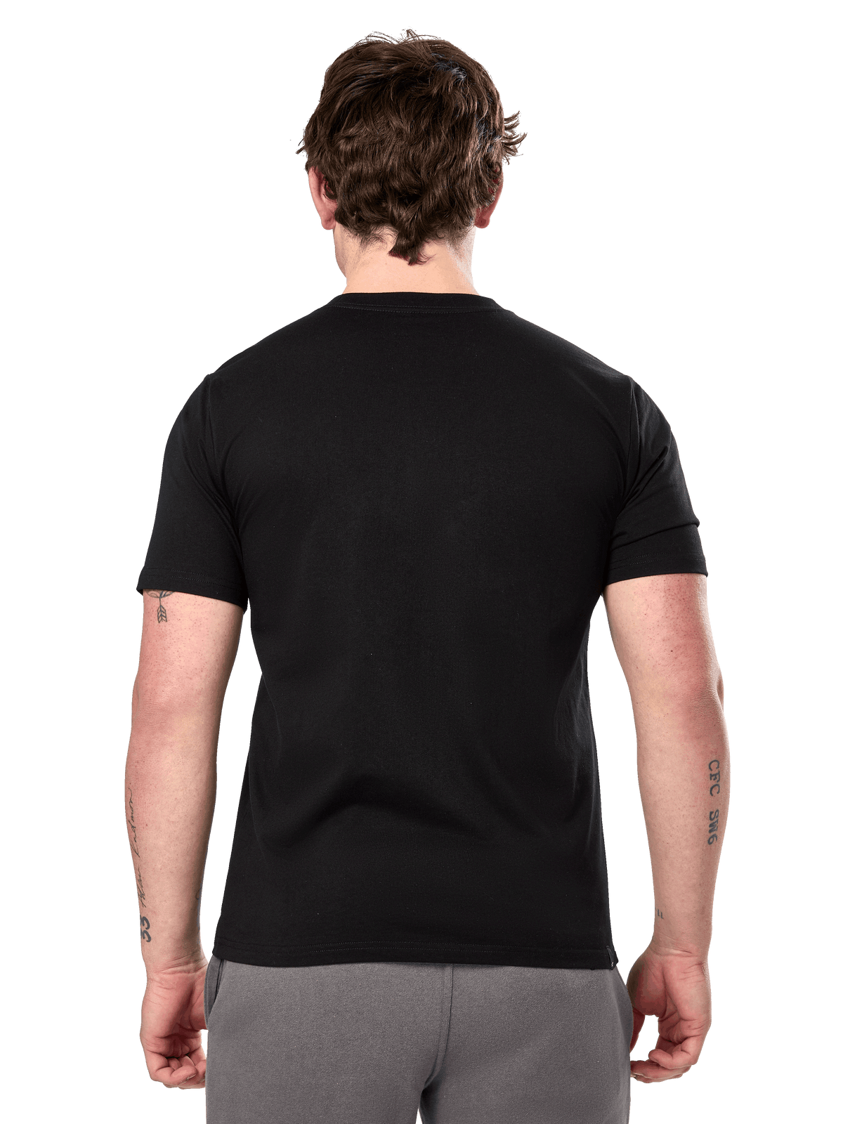 Alpinestars Prevail CSF Tee, t-shirt a maniche corte, nero, vista posteriore con design semplice, streetwear casual ispirato al motorsport