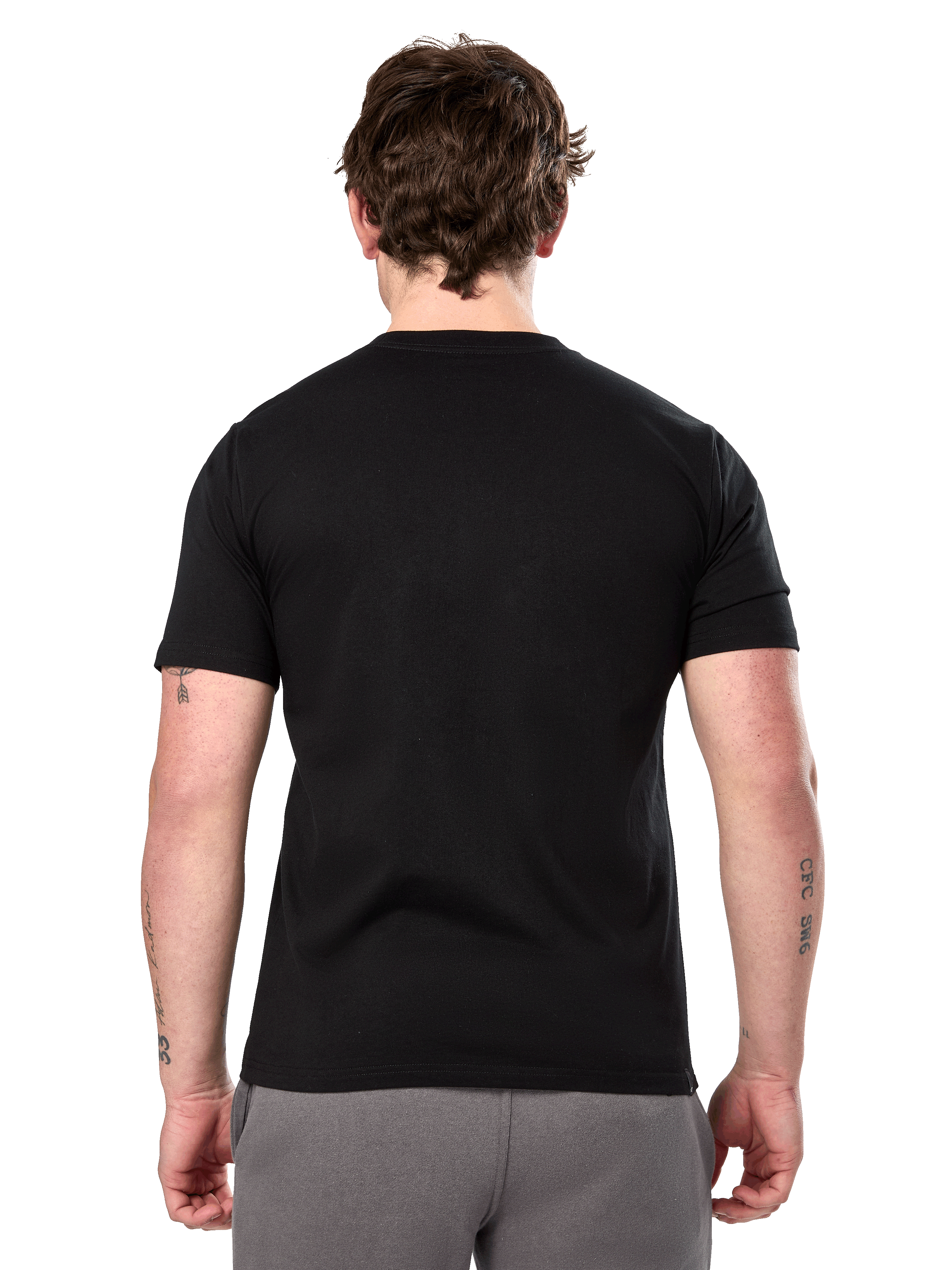 Alpinestars Prevail CSF Tee, t-shirt a maniche corte, nero, vista posteriore con design semplice, streetwear casual ispirato al motorsport