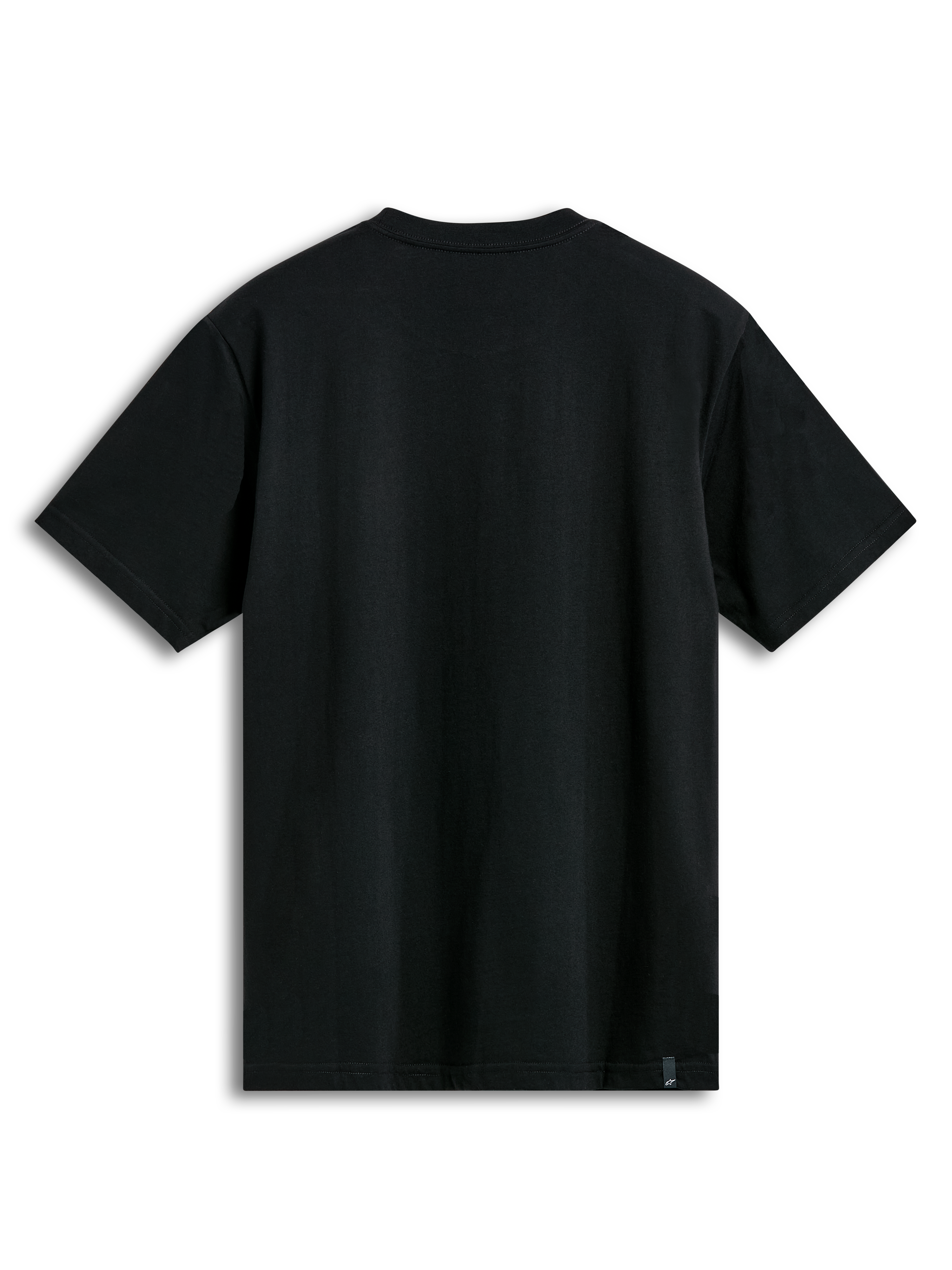 Alpinestars T-Shirt Prevail Csf, maglietta a maniche corte nera, vista posteriore con tessuto liscio