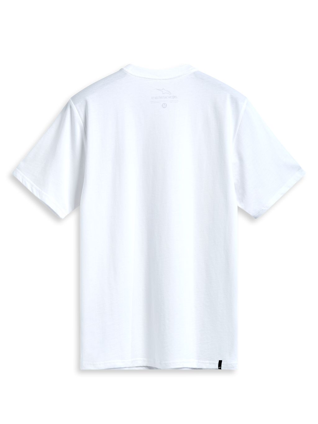 Alpinestars T-Shirt Prevail CSF, maglietta a maniche corte bianca, vista posteriore con design semplice