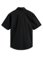 Camicia Alpinestars Strive Woven, camicia a maniche corte con bottoni, nero, vista posteriore, con carré posteriore strutturato, streetwear casual ispirato al motorsport