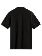 Polo Alpinestars Endeavor Classic, polo a maniche corte, nera, vista posteriore, classico tessuto piqué con colletto e polsini a coste, abbigliamento sportivo casual motorsport