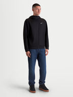 Alpinestars Felpa con cappuccio Cypher, felpa sportswear da uomo con zip frontale, nero, cappuccio a collo alto con fodera in rete, piccolo logo Astars bianco sul petto e tasche laterali, tessuto premium tri-blend per un look casual quotidiano