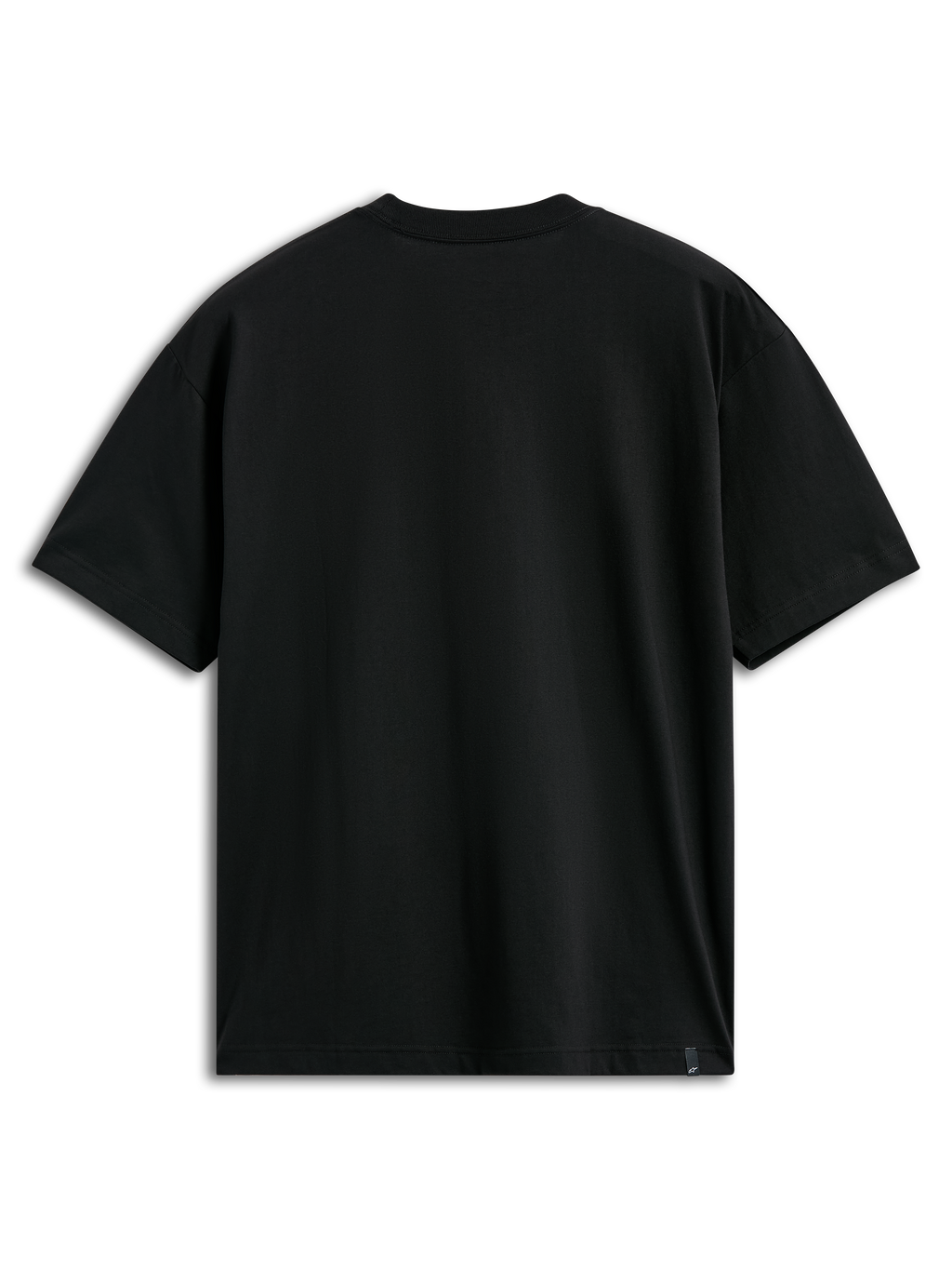 Alpinestars Aplomb Oversized CSF Tee, maglietta a maniche corte, nero, vista posteriore, design pulito con piccola etichetta con logo sull'orlo, vestibilità oversize casual streetwear