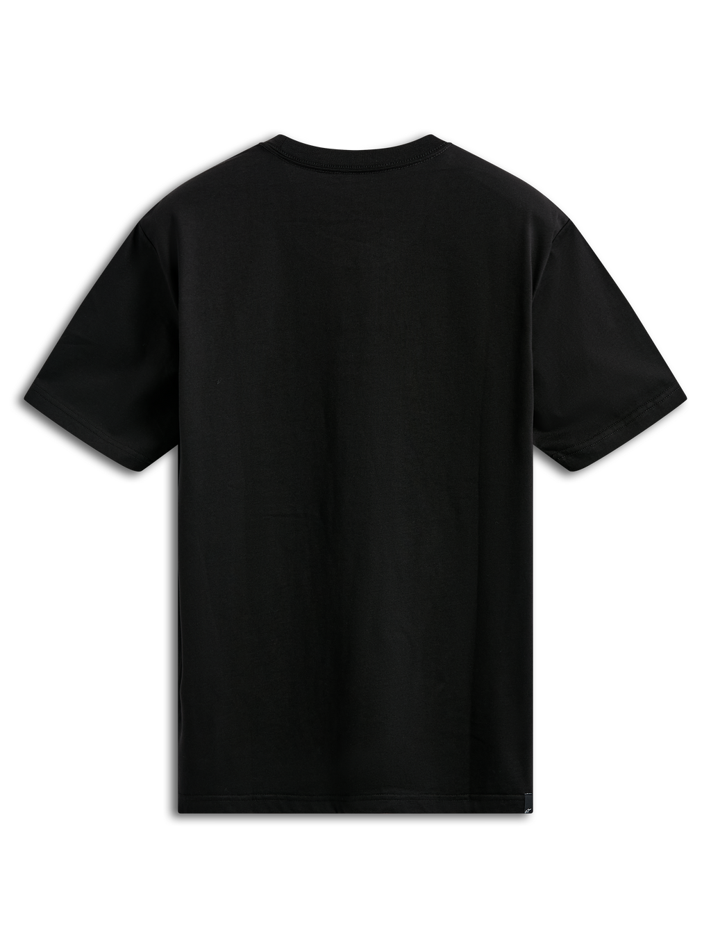 Alpinestars Noka CSF Tee, t-shirt a maniche corte, nero, vista posteriore, tinta unita, abbigliamento sportivo casual ispirato al motorsport