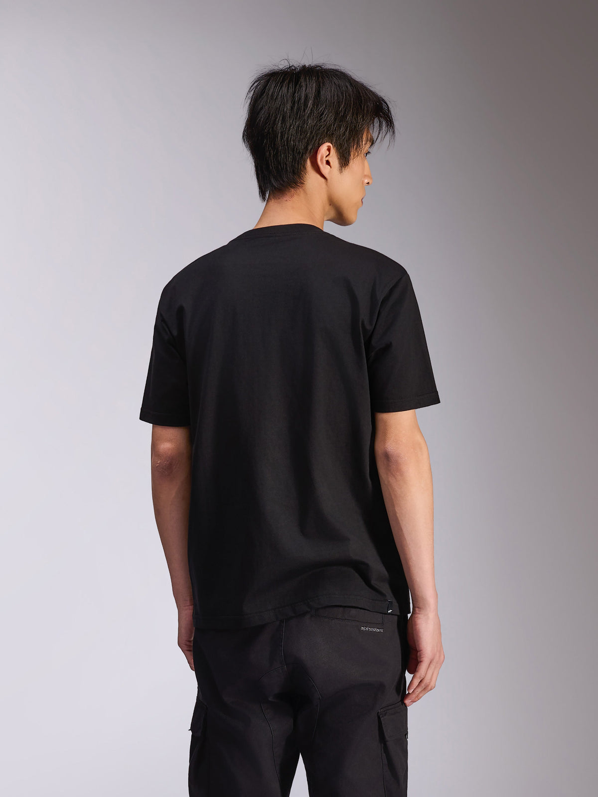 Alpinestars Noka CSF Tee, maglietta a maniche corte, nero, vista posteriore, streetwear casual ispirato al motorsport