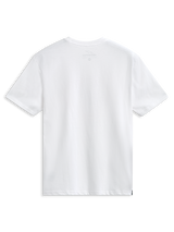 Alpinestars Plate CSF Tee, maglietta a maniche corte, bianco, vista posteriore, con stampa interna sul collo e piccola etichetta laterale, streetwear casual motorsport
