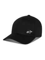Alpinestars Cappello Pivot, cappello sportswear nero, con visiera curva e corona strutturata, piccola toppa con logo Astars bianco sul lato, design casual ispirato al motorsport