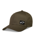 Alpinestars Pivot Cappello, cappello sportswear in twill verde militare con visiera curva e toppa ricamata con logo Astars.